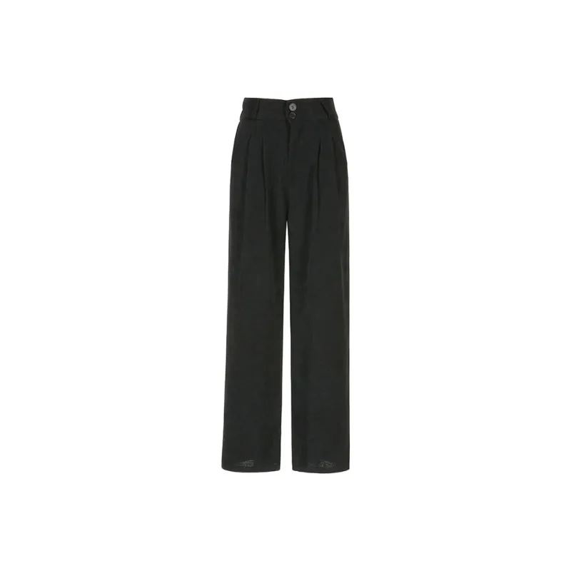 FHMY Casual Pants Women's Black-2