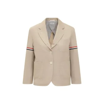THOM BROWNE Single Breasted Cropped Jacket