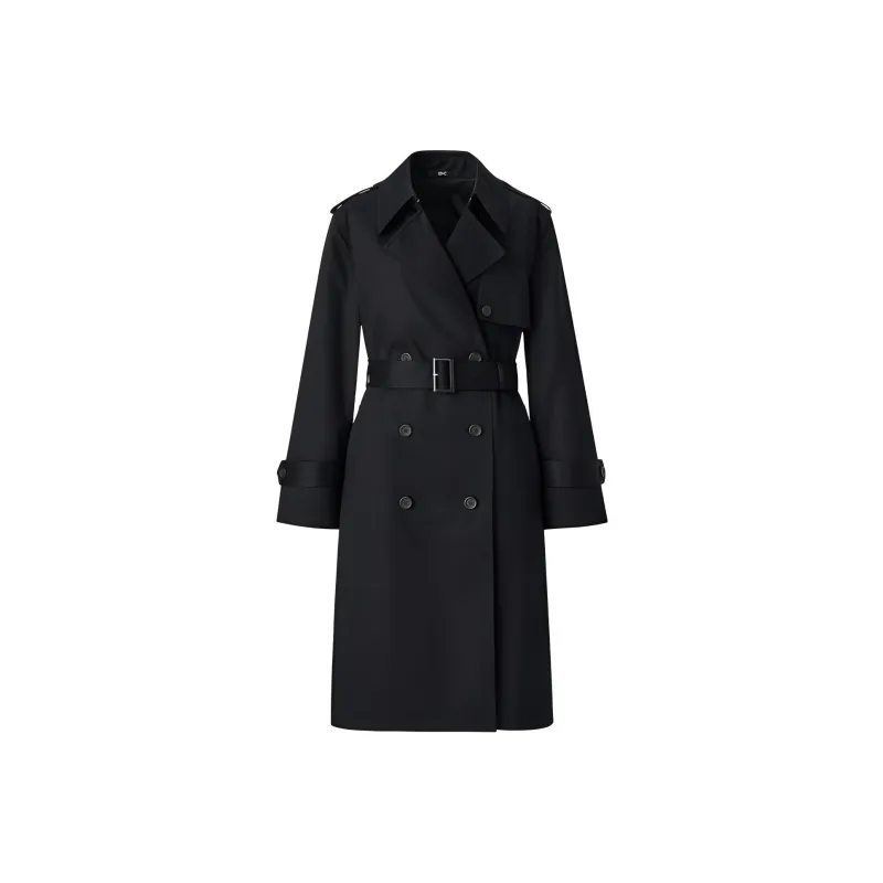 UNIQLO Trench Coat Women's Black-0