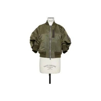 Sacai SS24 Puffer Jacket Women's Olive