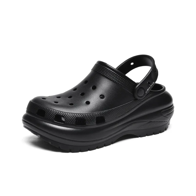LIZHIPAO Clogs Women's Pure Black-1