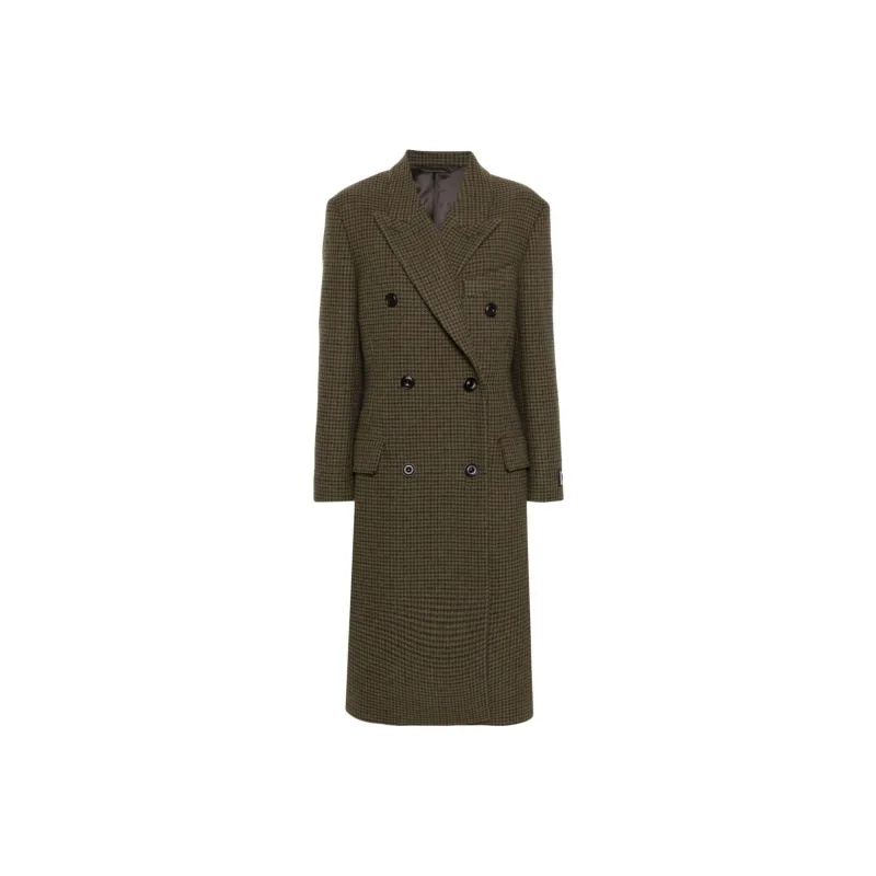Acne Studios Double Breasted Logo Patch Coat-0