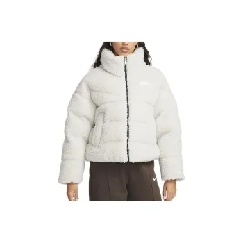 Nike Velvet Jackets Women's Gray White