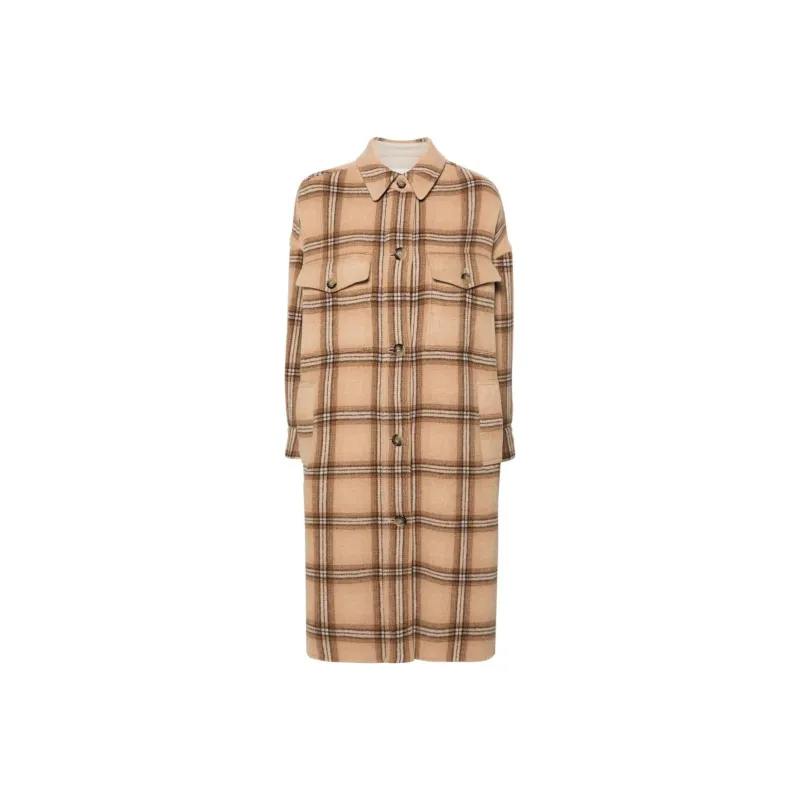 ISABEL MARANT Fontizia Checked Midi Coat-0