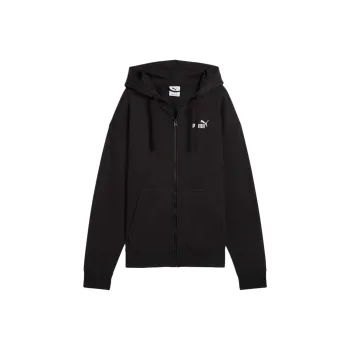 PUMA Sudadera Con Capucha De Vellón Con Cierre Completo Para Mujer Logotipo Pequeño Essentials No. 1