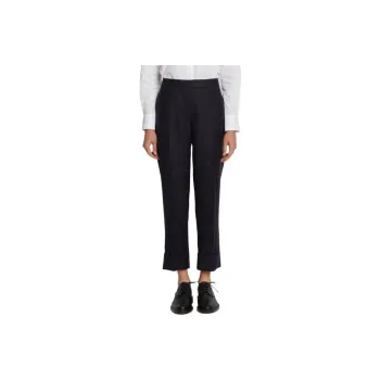 THOM BROWNE Super 120s Cropped Wool Trousers