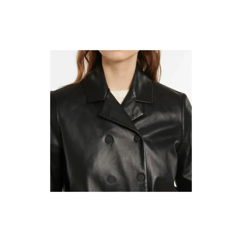 SportMa Leather Jacket Women's Black-4