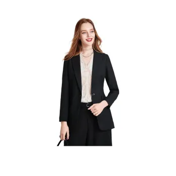 HAVVA One-Button Business Suit Coat Women's