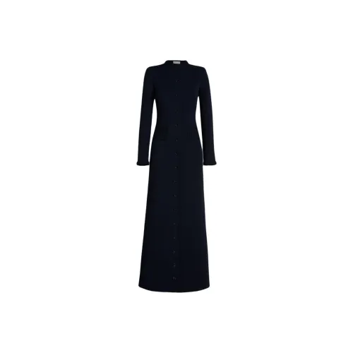 SCANLAN THEODORE Crepe Knit Daisy Coat Coats Women's Navy/Marine Blue