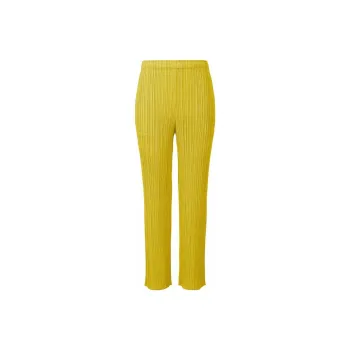 PLEATS PLEASE ISSEY MIYAKE SS22 Casual Pants Women's Yellow