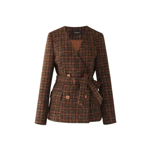 ROEYSHOUSE Business Suit Women's Red Brown