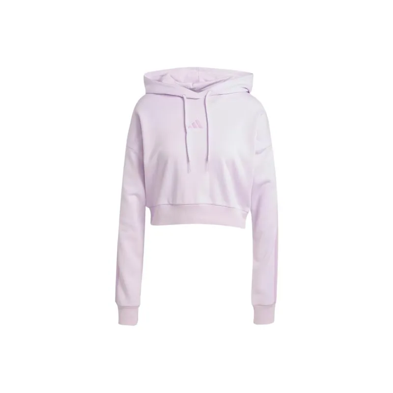 Adidas Free Shipping With AdiClub Essentials 3 Stripes French Terry Crop Hoodie-0