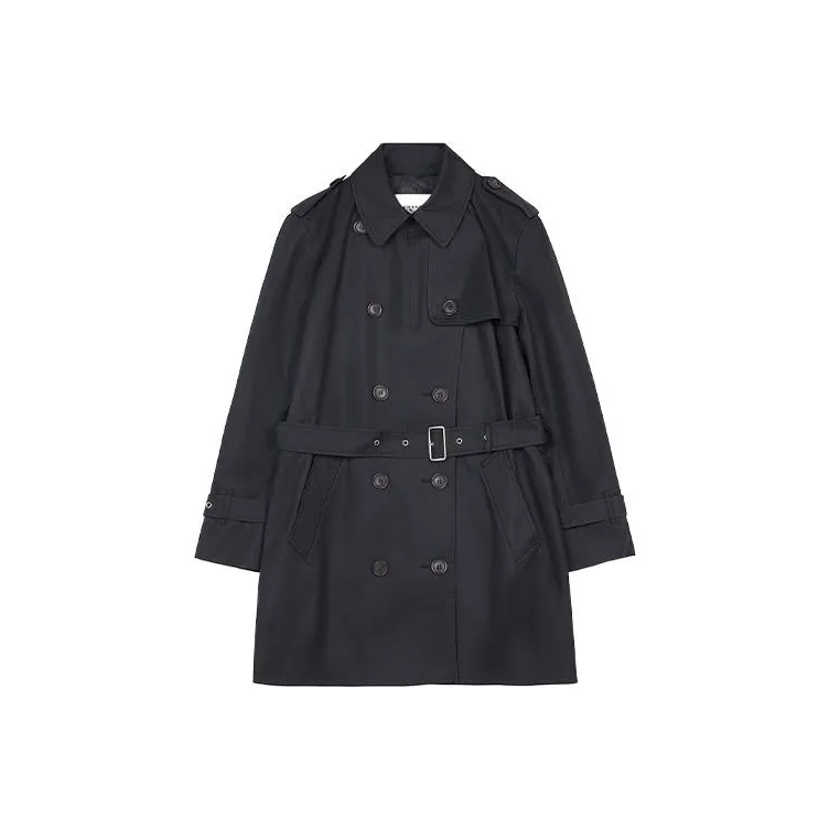 COACH FW22 Trench Coat Women's Black-0