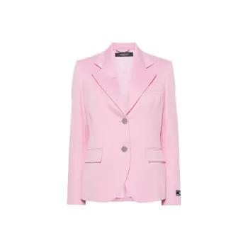 VERSACE Single breasted Virgin Wool Blazer