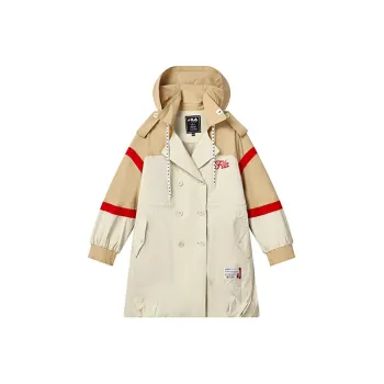 FILA Trench Coat Women's Beige Khaki