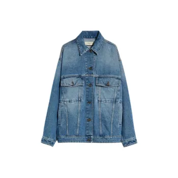 WEEKEND MaxMara Pio Collection Oversized Denim Jacket Denim Jacket Women's Blue