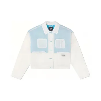 Converse Cropped Coats Women's Blue