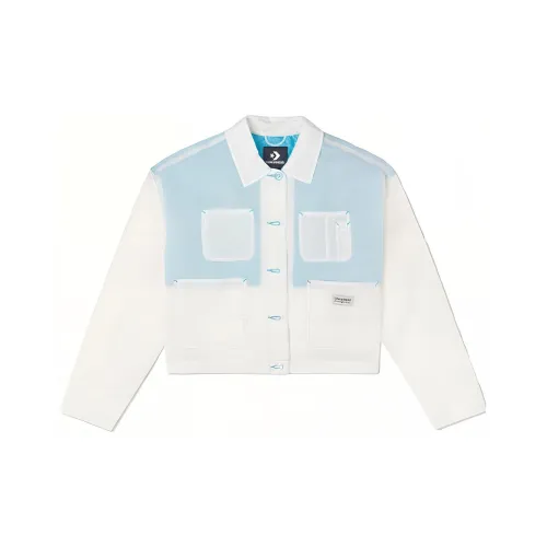 Converse Cropped Coats Women's Blue