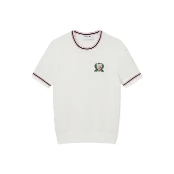 LACOSTE Embroidered Shield T shirt
