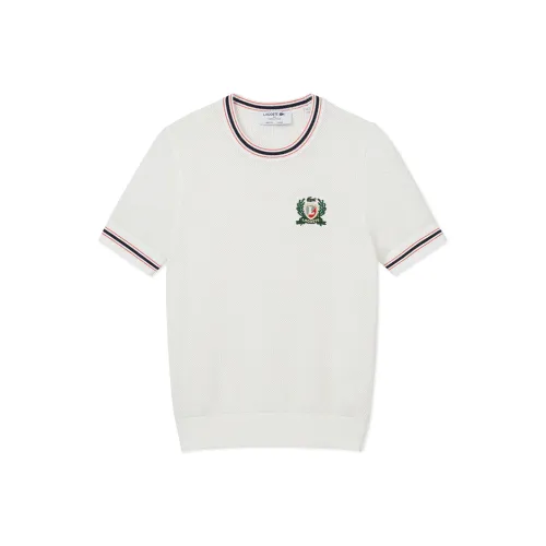 LACOSTE Embroidered Shield T shirt