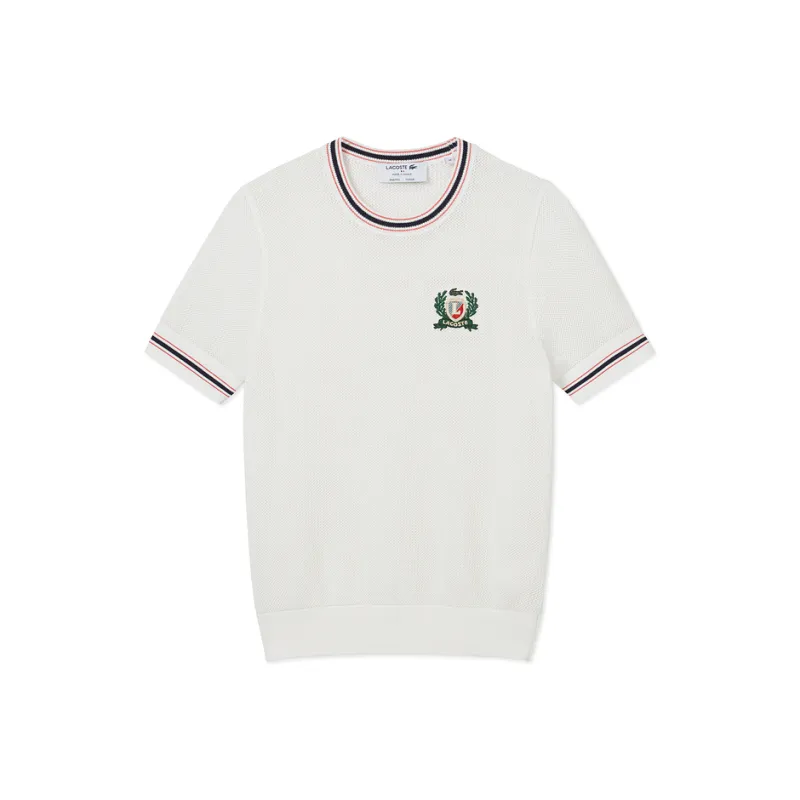 LACOSTE Embroidered Shield T shirt-0