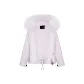 Haze Purple Cropped Silhouette Parker+Purple Raccoon Dog Fur