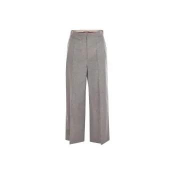 MaxMara Studio Burano Cropped Wide Leg Trousers