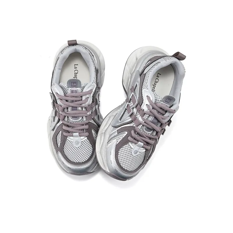 La Chapelle Cushioning, Slip Resistant, Lightweight Low Top Chunky Sneakers Women's Purple-1