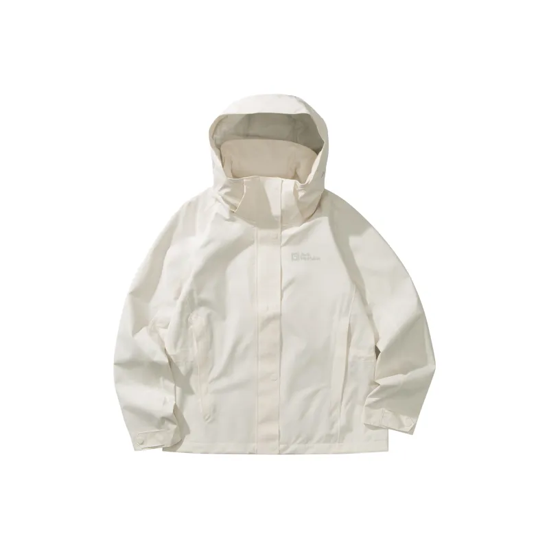 Jack Wolfskin KARANA Outdoor Hiking Waterproof, Windproof, And Water Repellent Windbreaker Jacket Women's-12