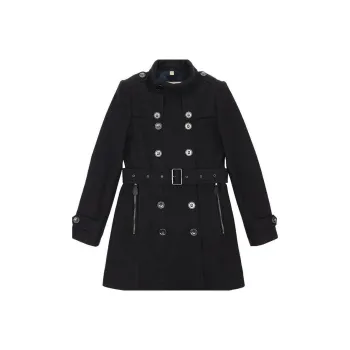 Burberry Velvet Jackets Women's Black