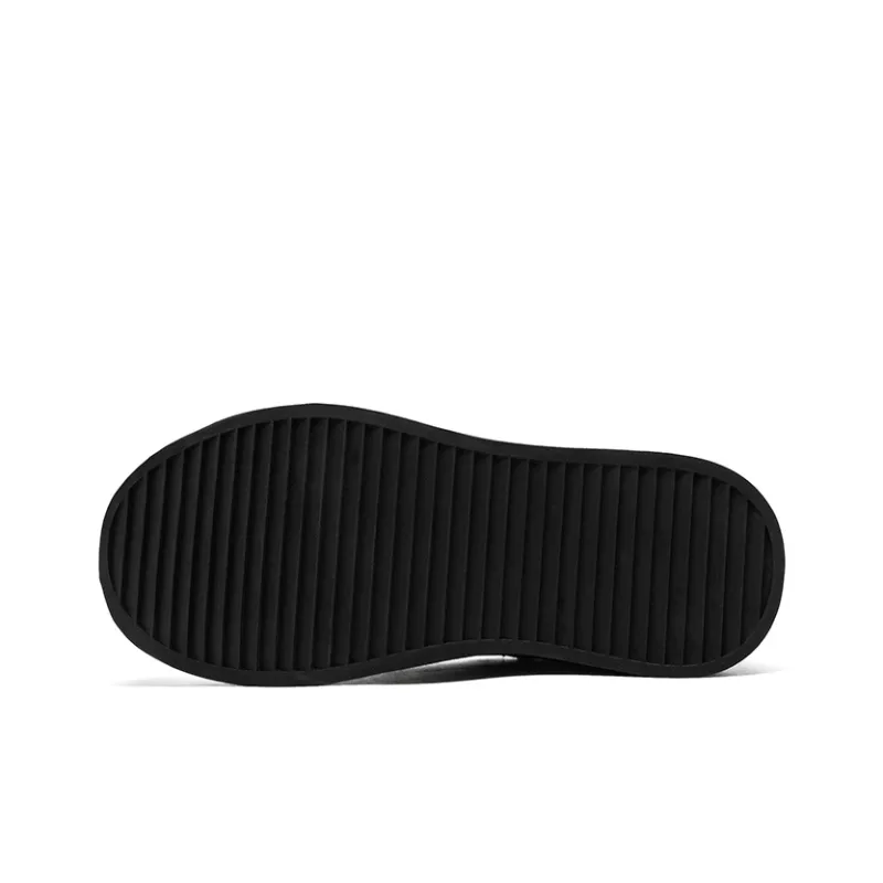 APRHE Anti Slip And Wear Resistant Height Increasing Low Top Skateboard Shoes Unisex Black-9