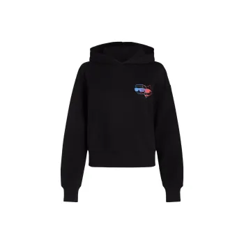 KARL LAGERFELD / Karl Lagerfeld Jeans Ikon Colour pop Cropped Hoodie