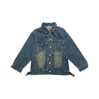 YINLEI Denim Jacket Unisex Blue