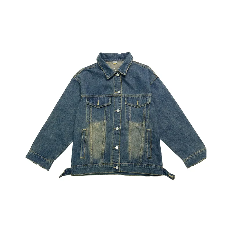 YINLEI Denim Jacket Unisex Blue-0