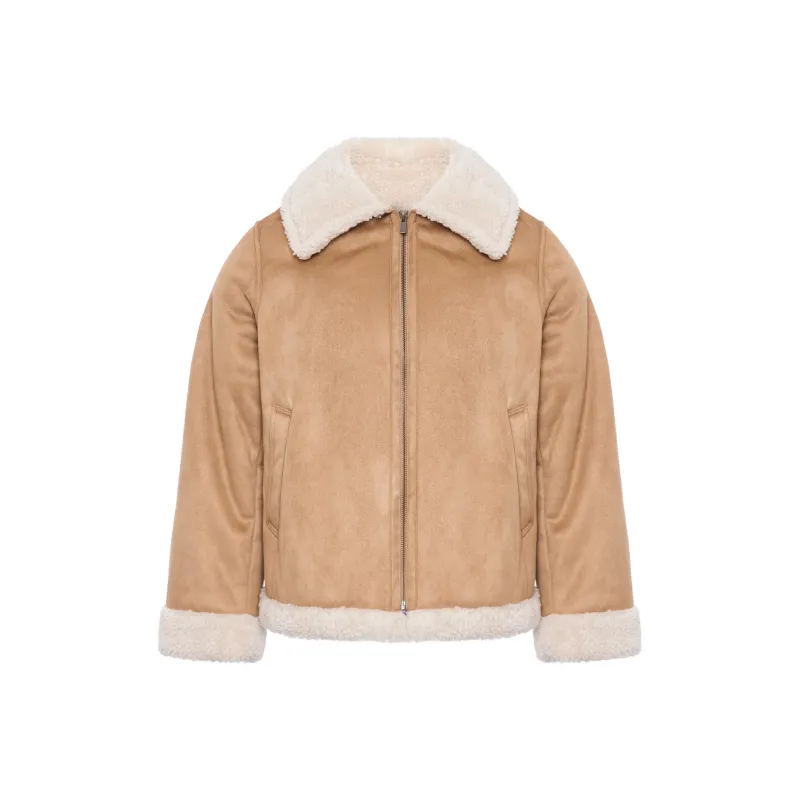 UNIQLO Cropped Coat Women's Dark Beige-2