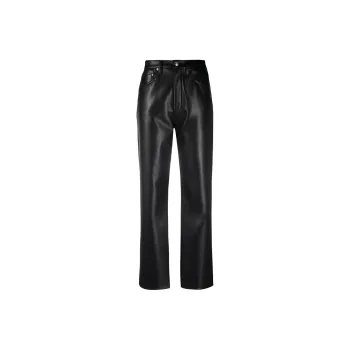 AGOLDE Recycled Leather 90's Pinch Waist Pants 'Detox'