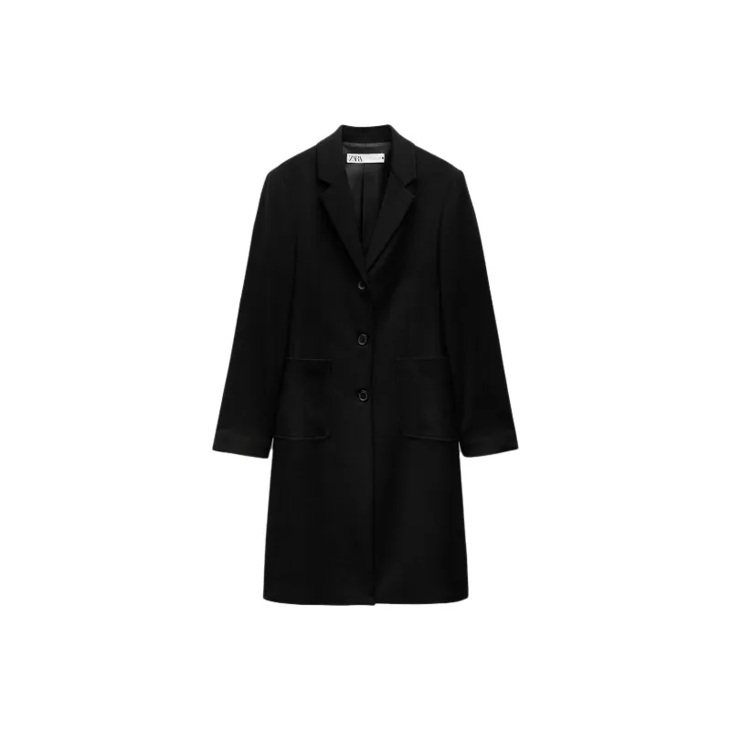 ZARA ZW Series Coats Women's Black-0