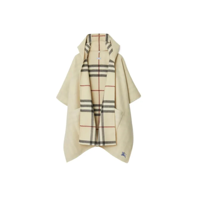 Burberry EKD-embroidered Cashmere Cape-0