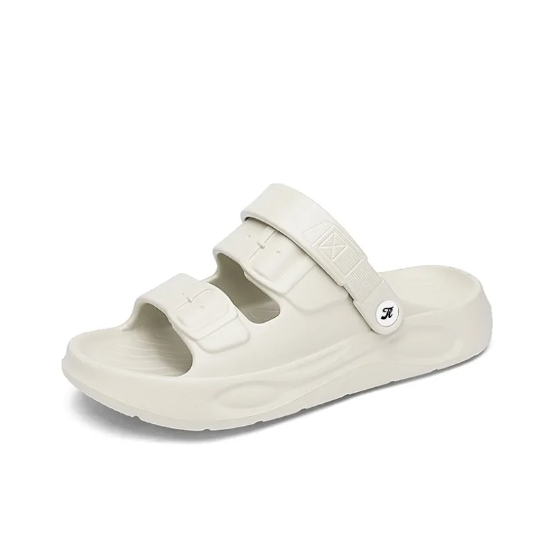 Tonlion Beach Sandals Men White/Khaki/Light Gray/Black-8