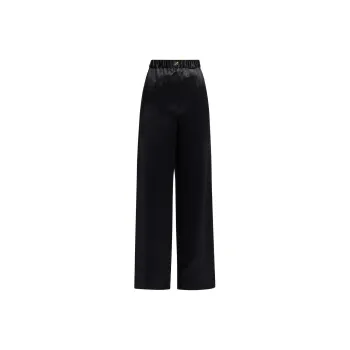 VERSACE Wide leg Silk Trousers