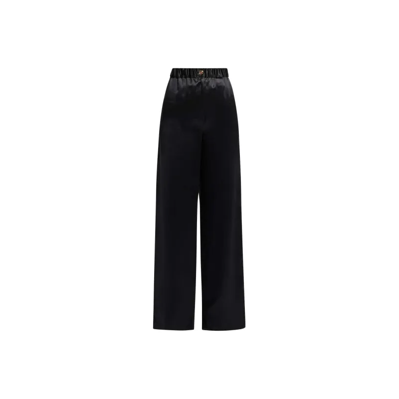 VERSACE Wide leg Silk Trousers-0