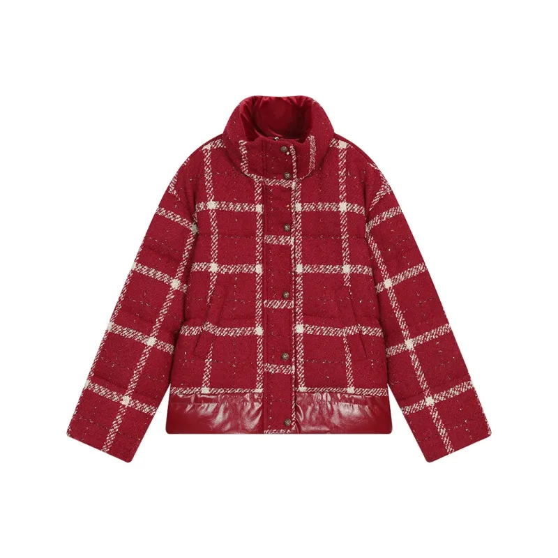 ELF SACK Down Jackets Women's New Year Red-0