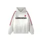 White Gray & Red Stripes (Fleece-Lined)