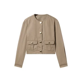 Miss Sixty Denim Jacket Women's Khaki Green