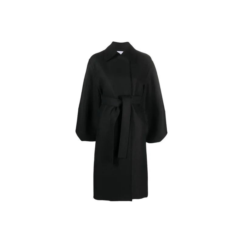 HARRIS WHARF LONDON Tied-waist Virgin-wool Coat-0
