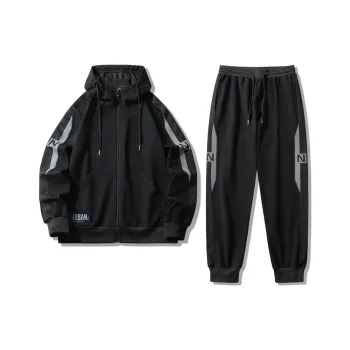 URBAN AUTHENTIC Casual Sportswear Unisex Black