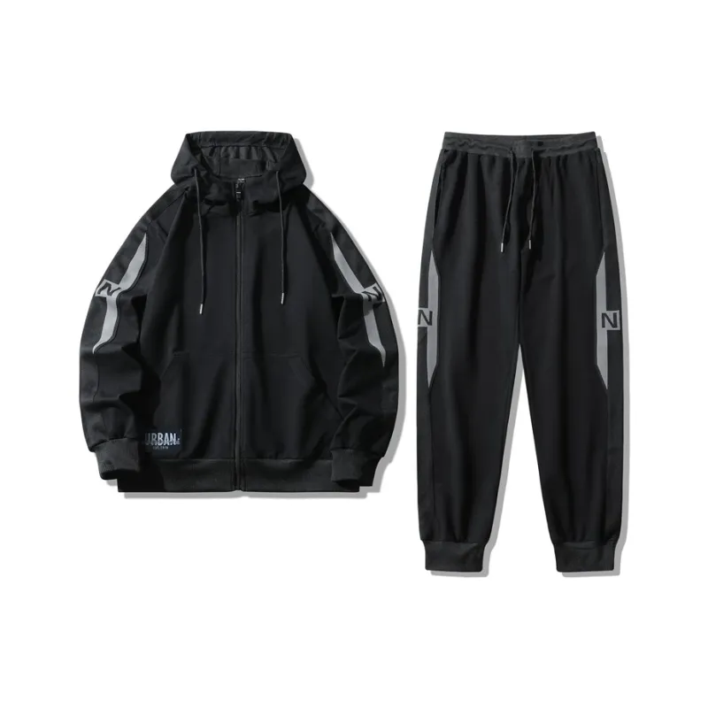 URBAN AUTHENTIC Casual Sportswear Unisex Black-0