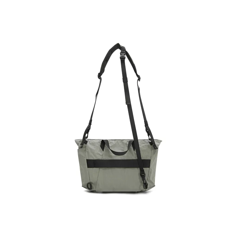 MYEDITION One Shoulder Handbag, Crossbody Bag, Messenger Bag Fabric Dark Gray/Gray Green Unisex-12