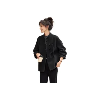Mo Han Yi Mei Coat Women's Black Gray