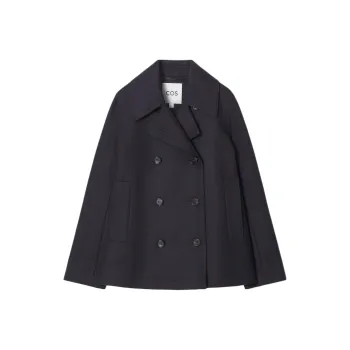 COS Coats Women's Navy Blue